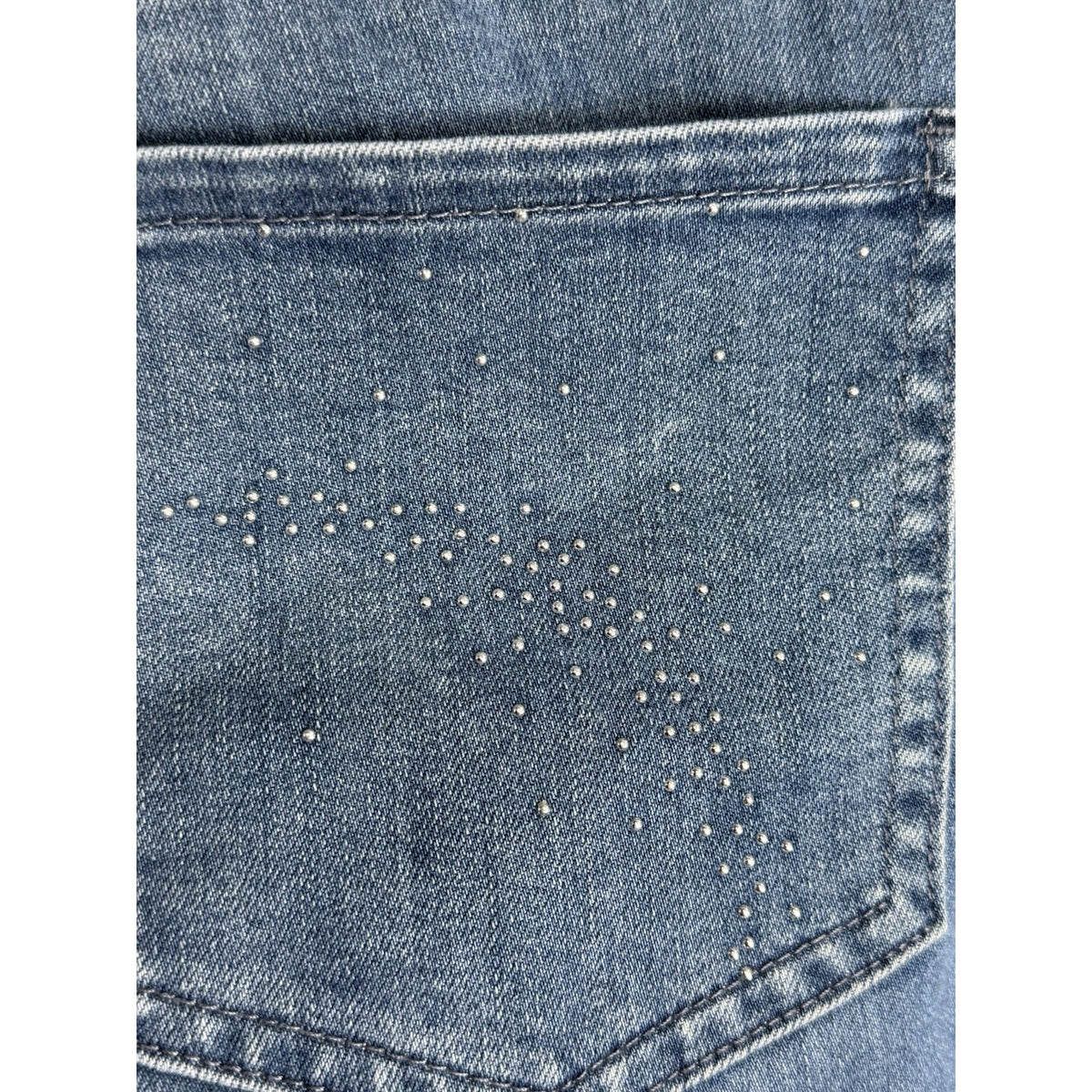 CJ Banks Capri Jeans 16W Rhinestone Pocket Stretch Denim