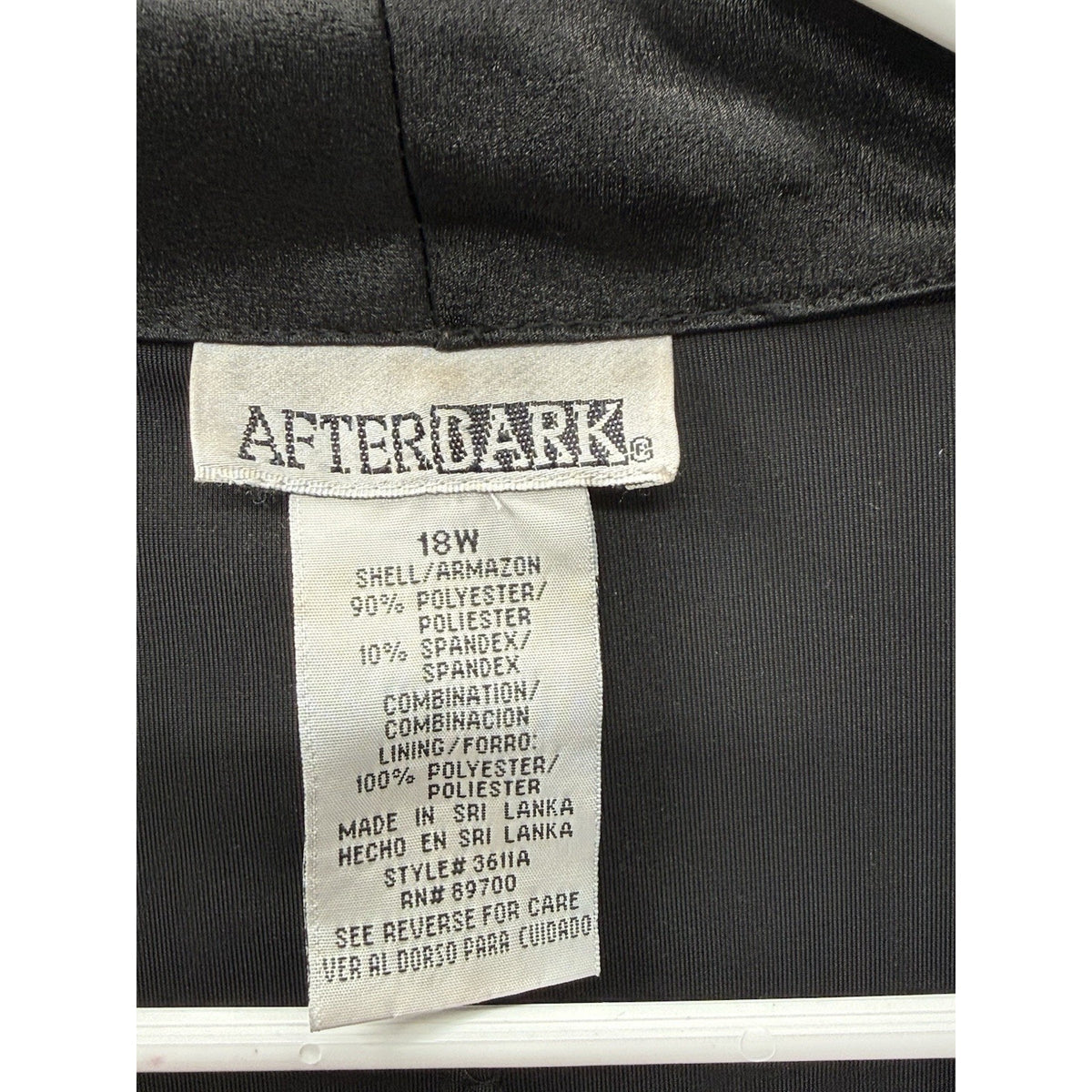After Dark 18W Black Velvet Top Y2K Romantic Goth Draped Evening Holiday