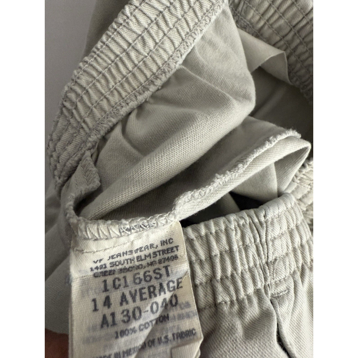 CHIC Womens Size 14 Average Vintage Khaki Beige Pull On 100% Cotton Pants 29”
