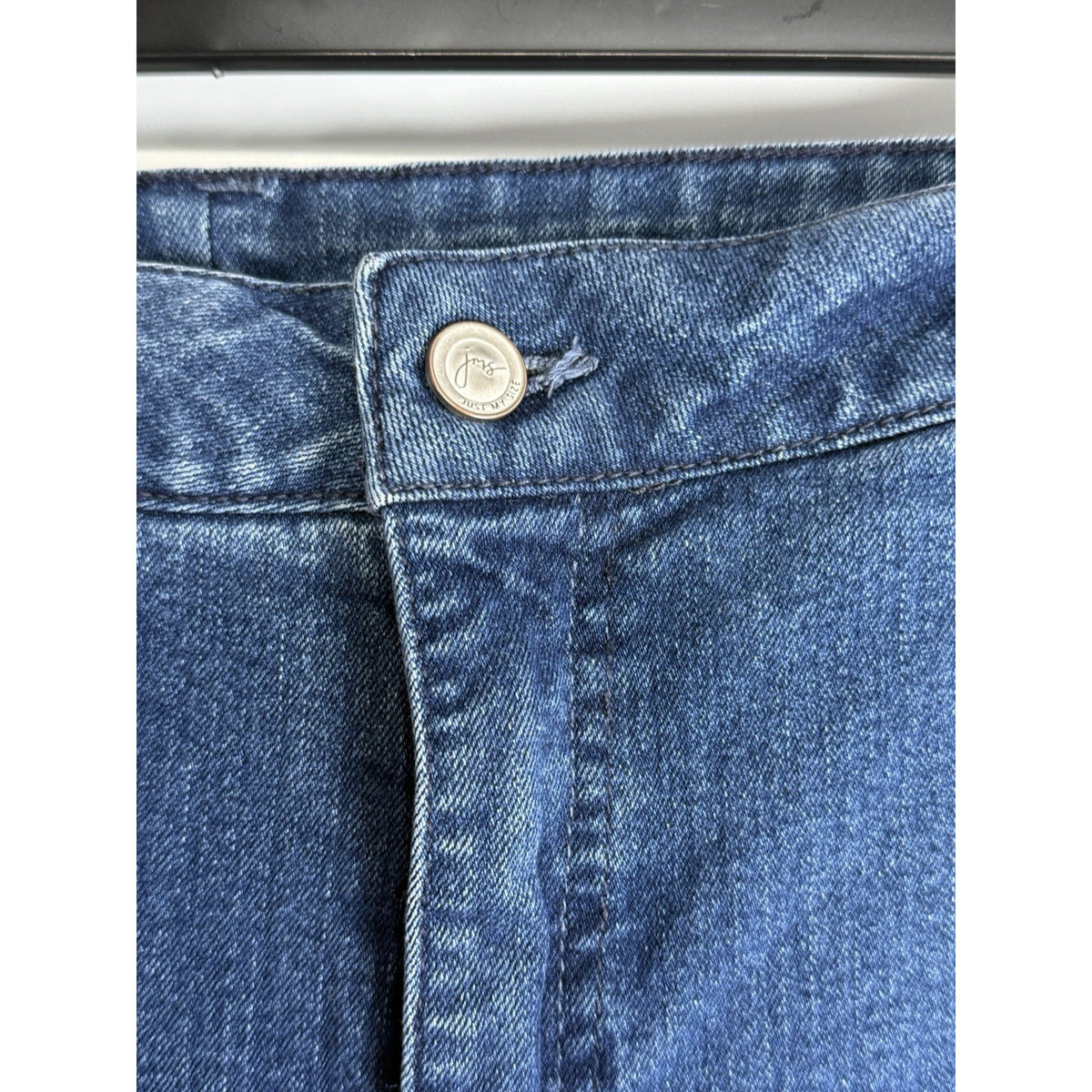 Just My Size 24W Petite Stretch Jeans Embroidered Pocket Denim Plus Size