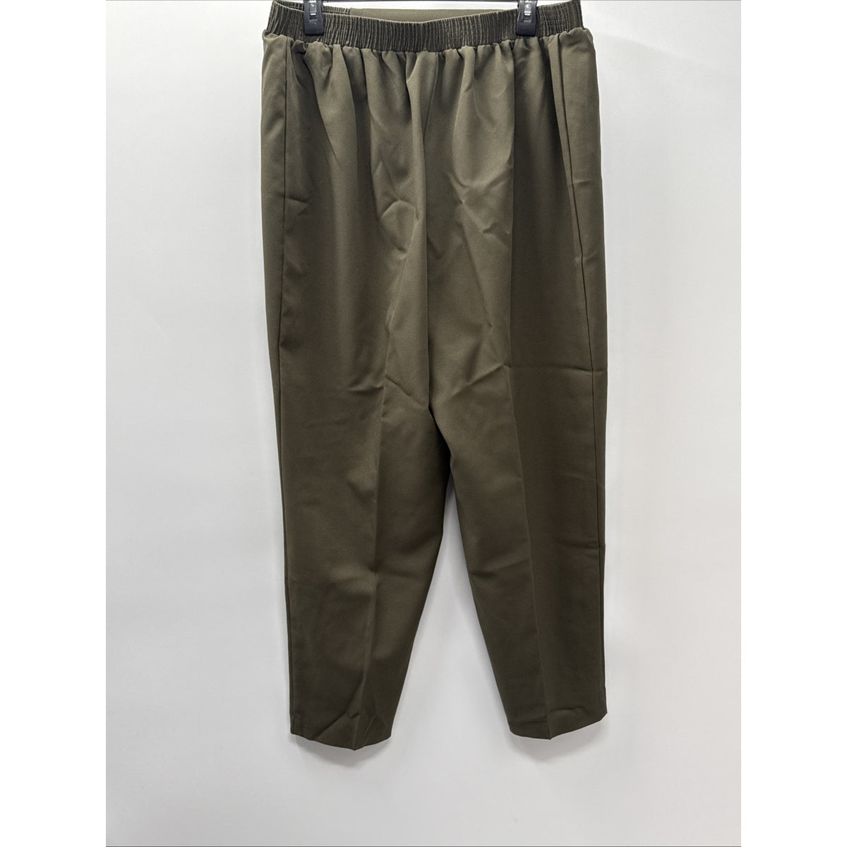 Just For Women Olive Green Elastic Waist Pull On Dress Pants Size 20W