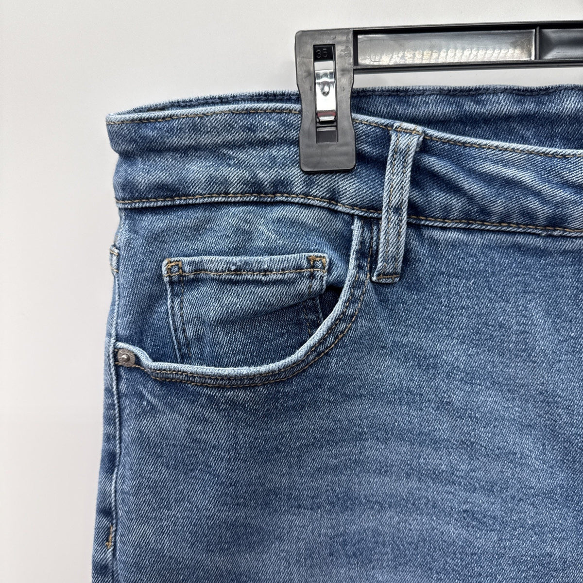 AVA & VIV Denim Crop Jeans Women Size 18W 5 Pocket Stretch 25” Inseam