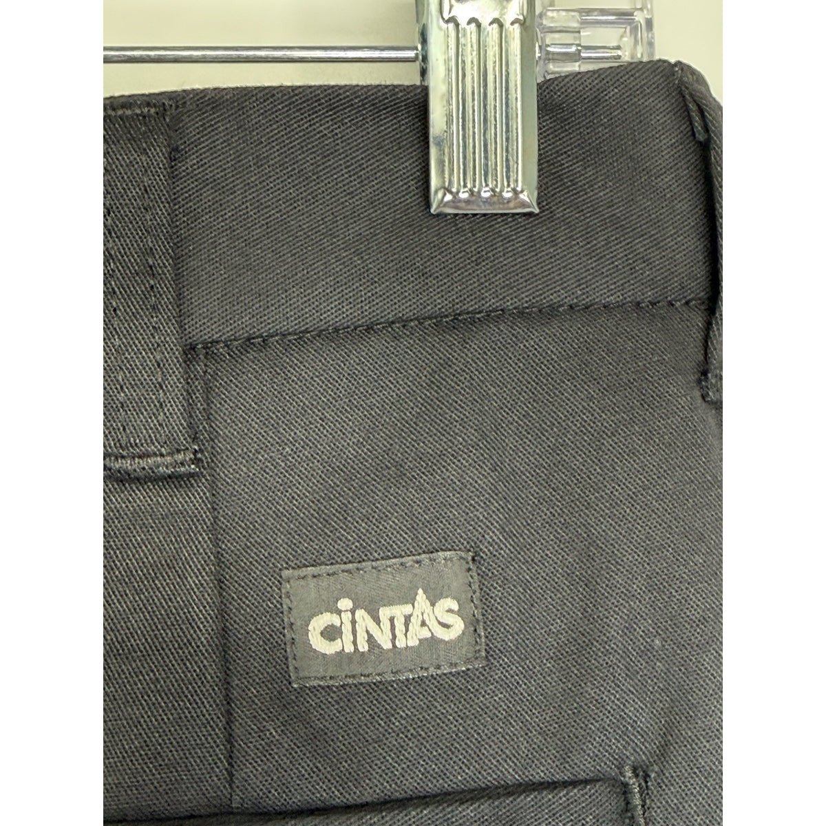 Cintas Comfort Flex Black Work Pants Mens 32x34 Straight Leg Uniform Career
