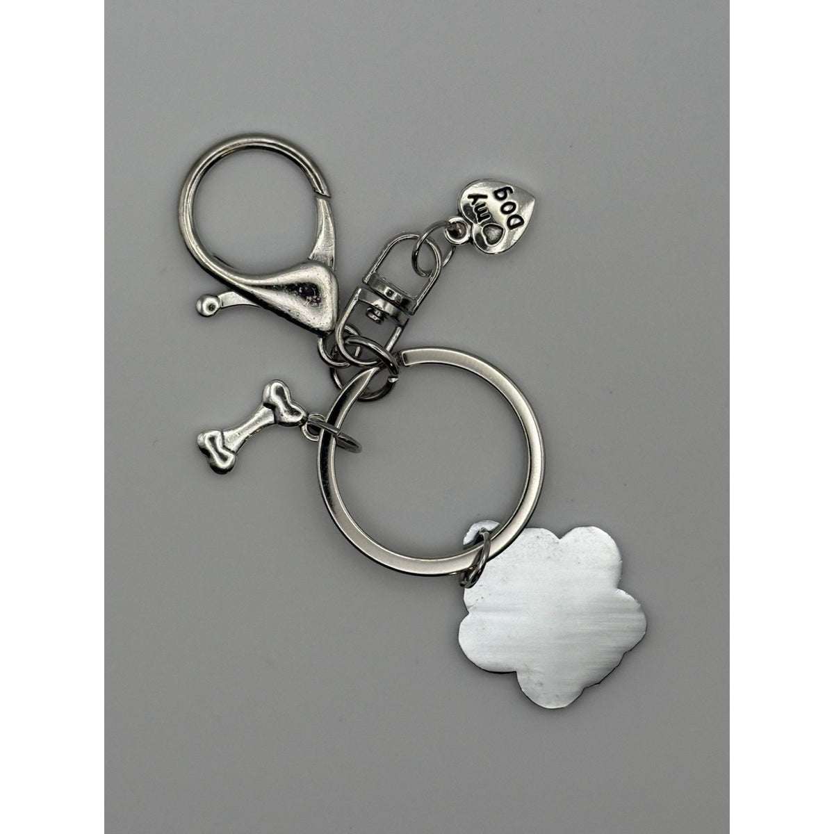 Golden Harvest Paw Print Dog Keychain Purse Charm Dog Lover Gift Handmade