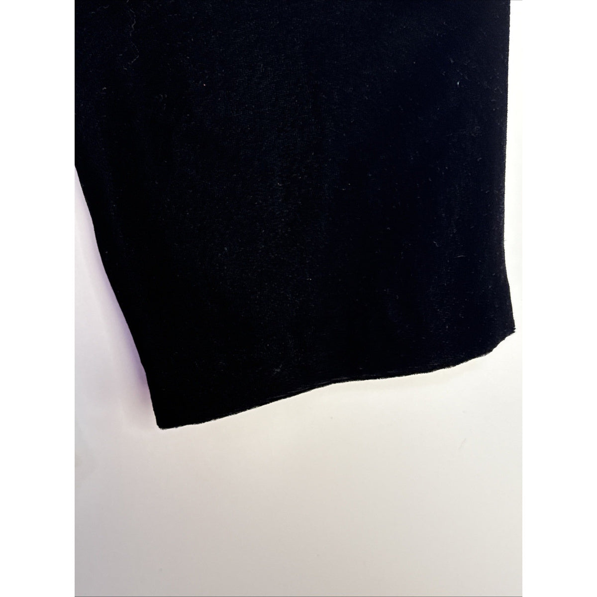 Talbots Black Velvet Beaded Embellished Tunic Top LS Women Sz 12 Gothic Romantic