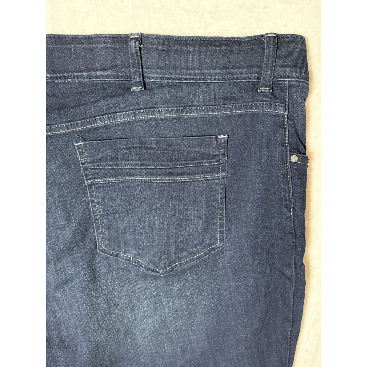 Riders by Lee Women 26W Plus Dark Wash High Rise Stretch Skinny Jeans 5-Pocket