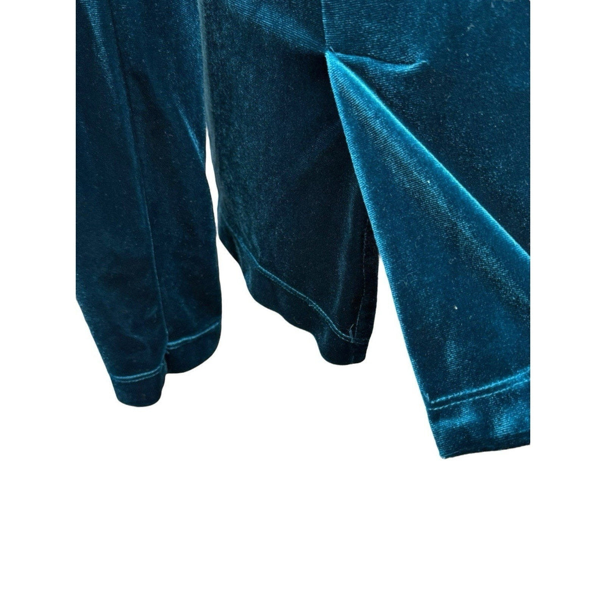 Notations XL Women’s Blue Velvet Faux Twin Set Blazer Jacket & Tank Attached