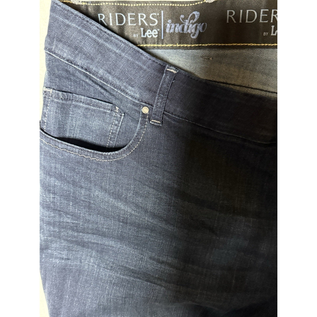 Riders by Lee Women 26W Plus Dark Wash High Rise Stretch Skinny Jeans 5-Pocket