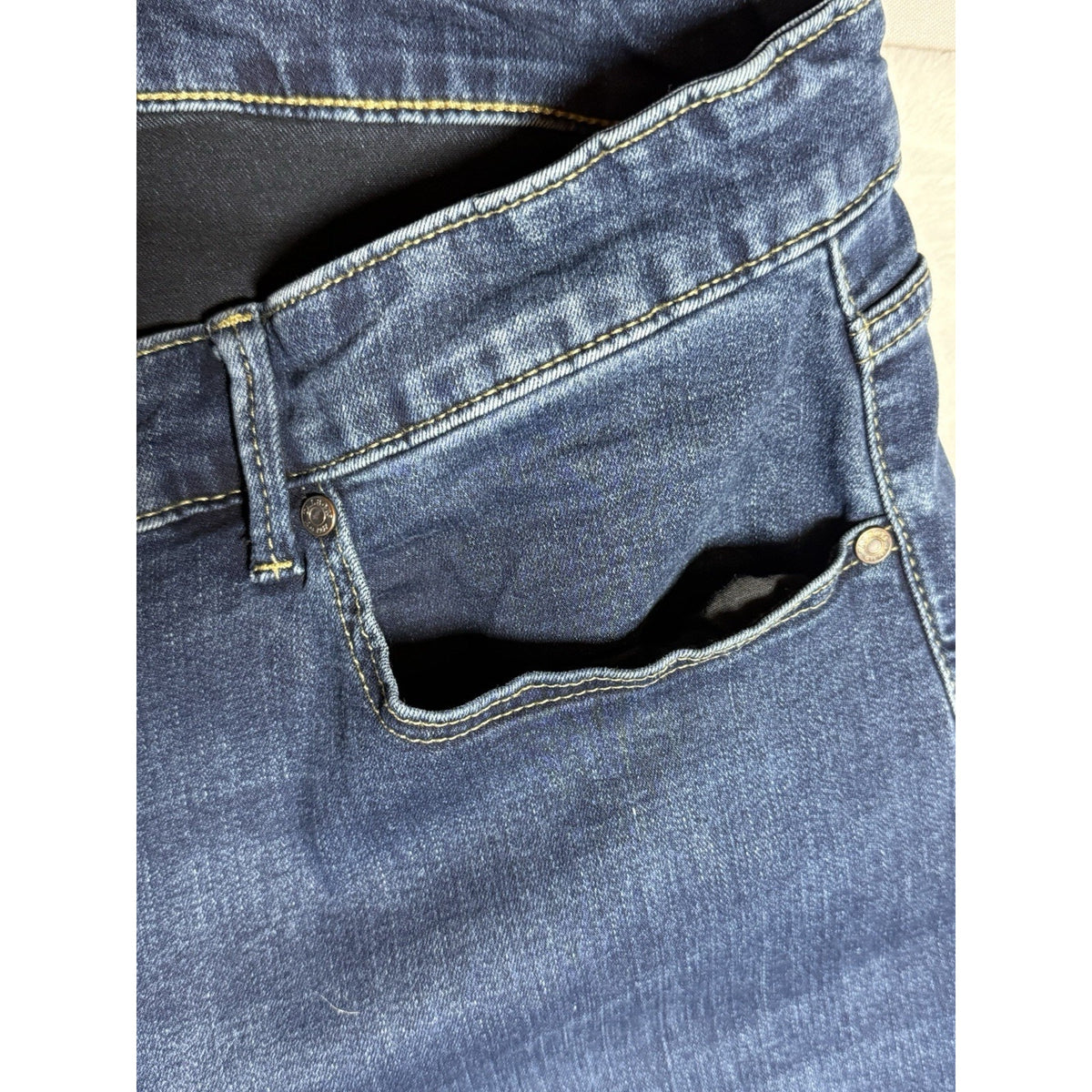 Talbots Flattering Collection Jeans Women’s 24W Curvy Barely Boot Stretch Blue