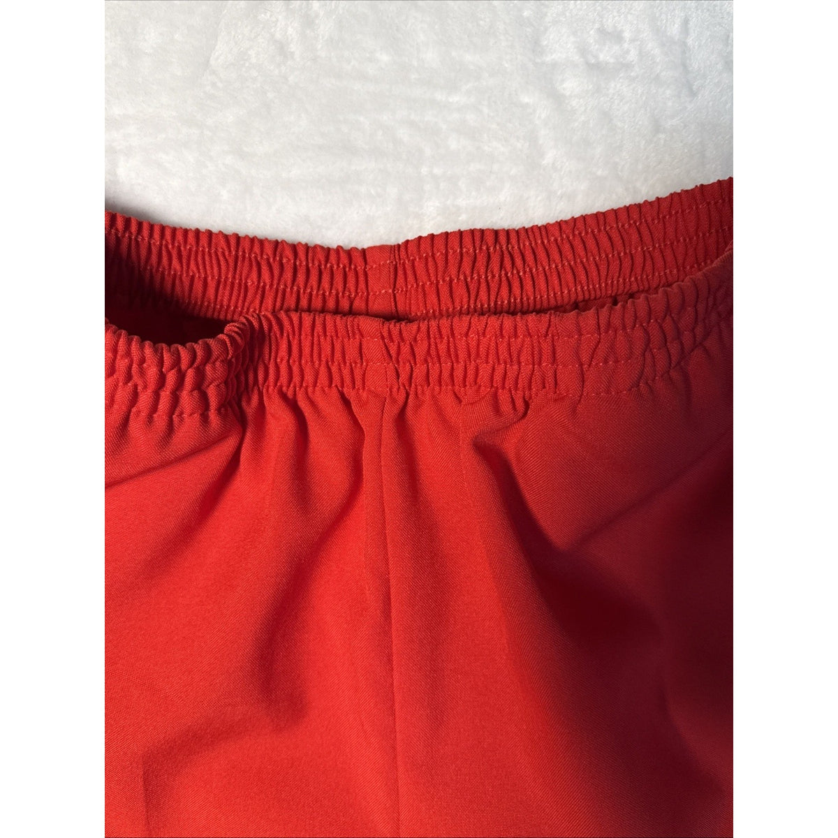 Blair Red Dress Pants Women’s Size 10 Petite Pull On Elastic Waist Pockets