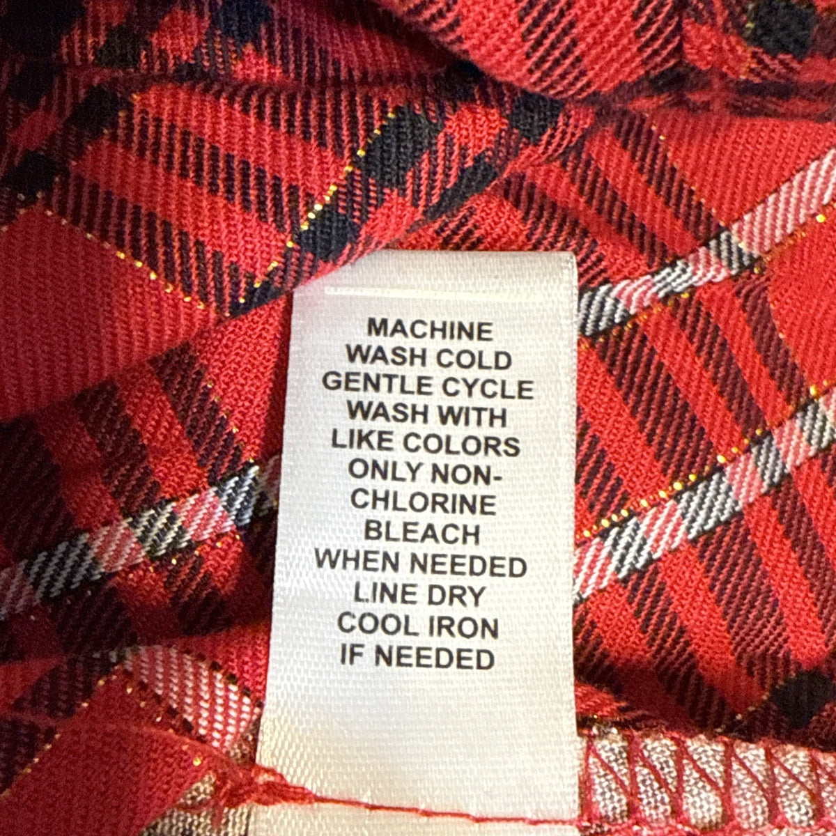 Cato Red Black Plaid Floral Back Tunic Top Pullover Oversized Size Large