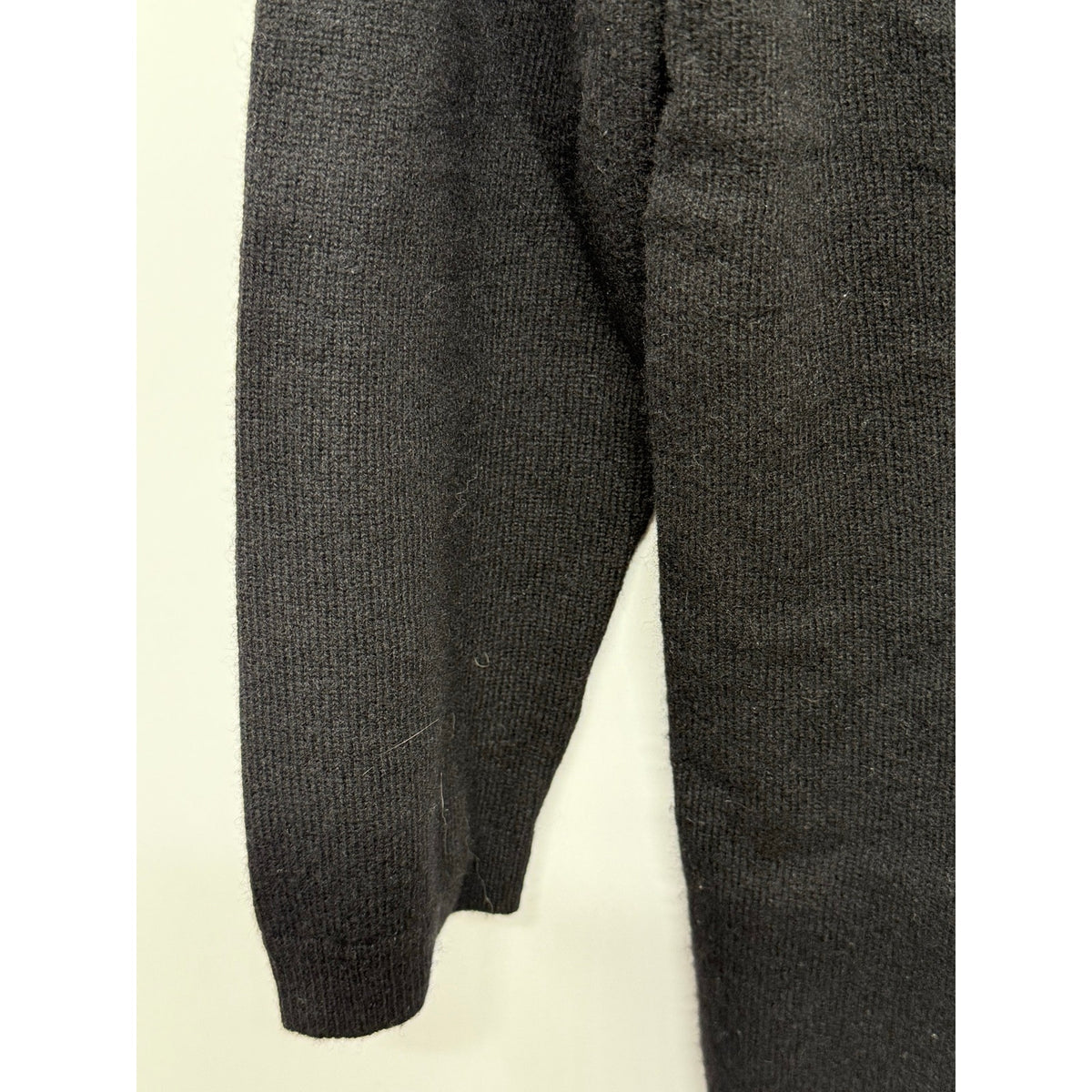 Talbots Pure Cashmere Black Crewneck Sweater Women’s Medium 3/4 Sleeve
