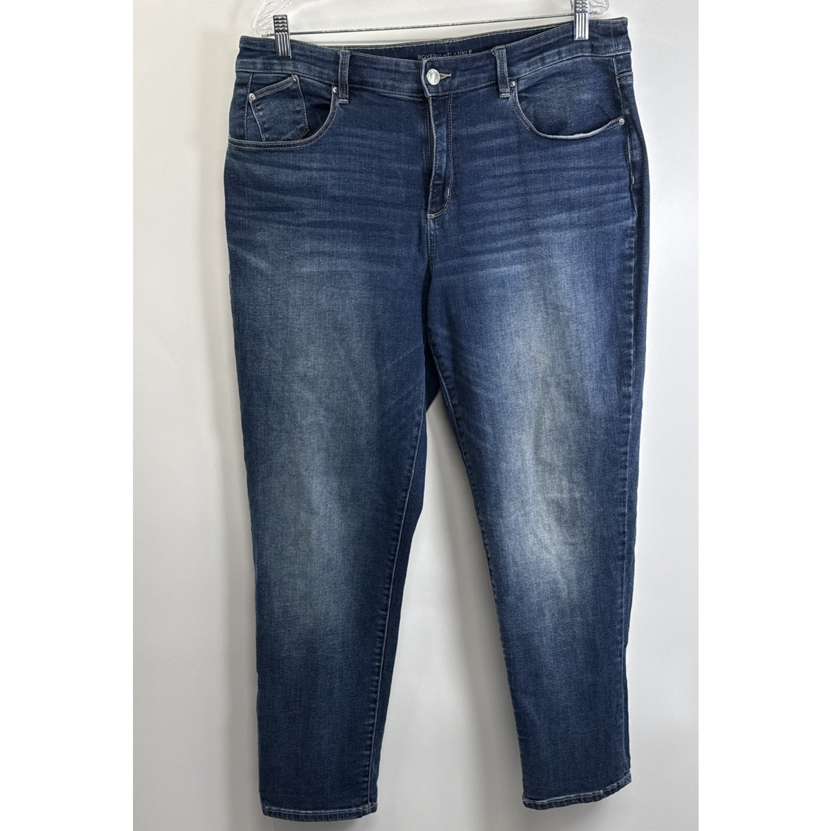 Chicos Women’s 12R Boyfriend Ankle Jeans Size 2R Cotton Spandex Stretch