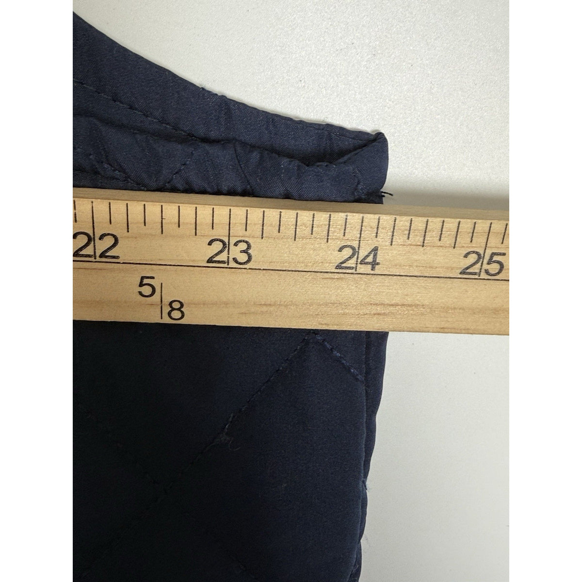Crown & Ivy Quilted Puffer Vest XXL Navy Blue Zip Lightweight Preppy Classic