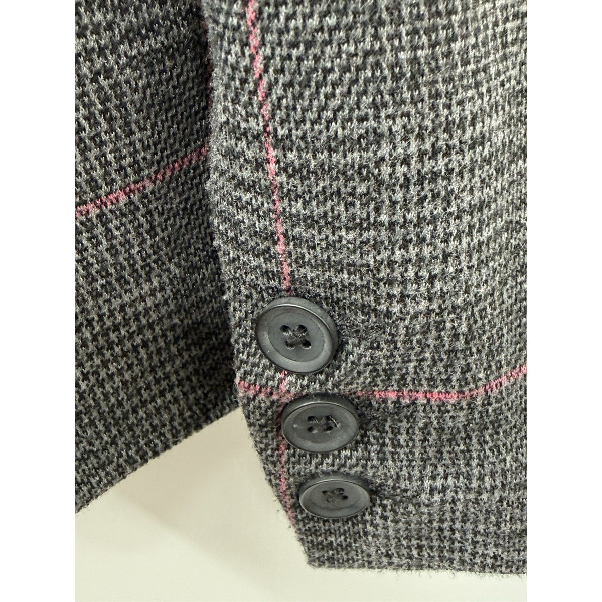 Torrid Size 00 Gray Pink Plaid Blazer Womens Stretch Career Office Jacket