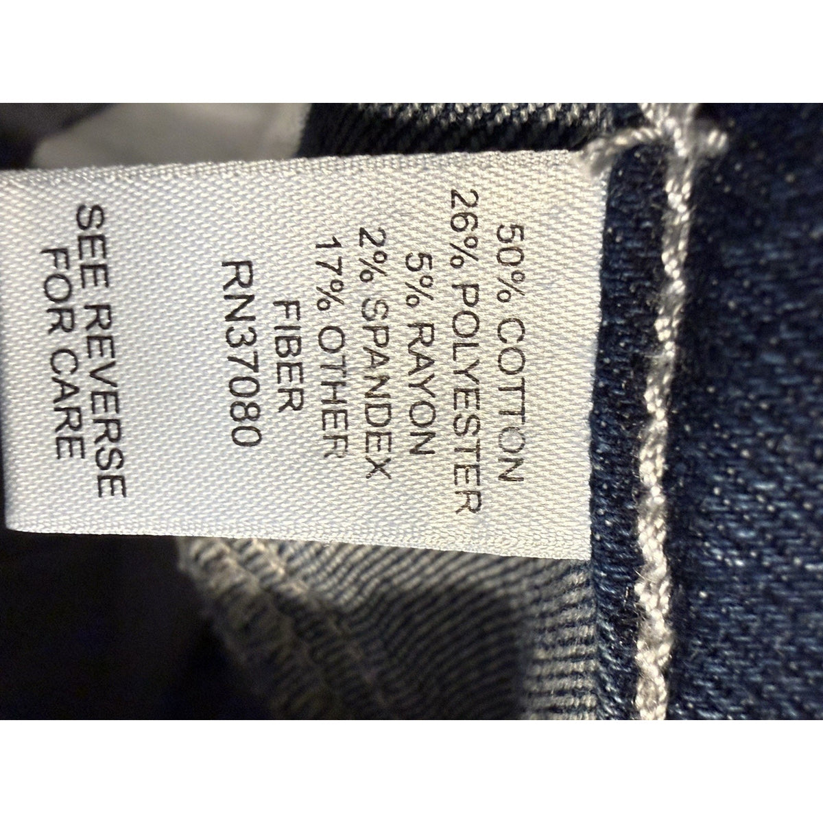 EST. 1946 Cato Denim Women Plus Size 16W Hi-Rise Cropped Blue Floral Embroidered