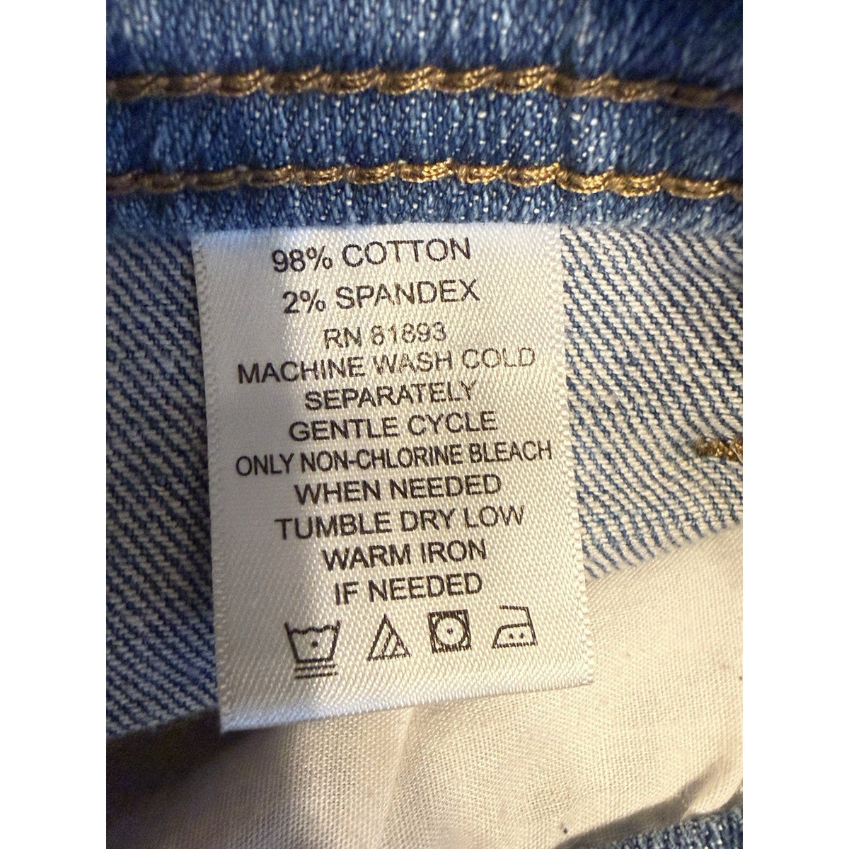 D&Co Denim & Company Blue Jeans Women Size 16 Med Wash Stretch Classic Denim