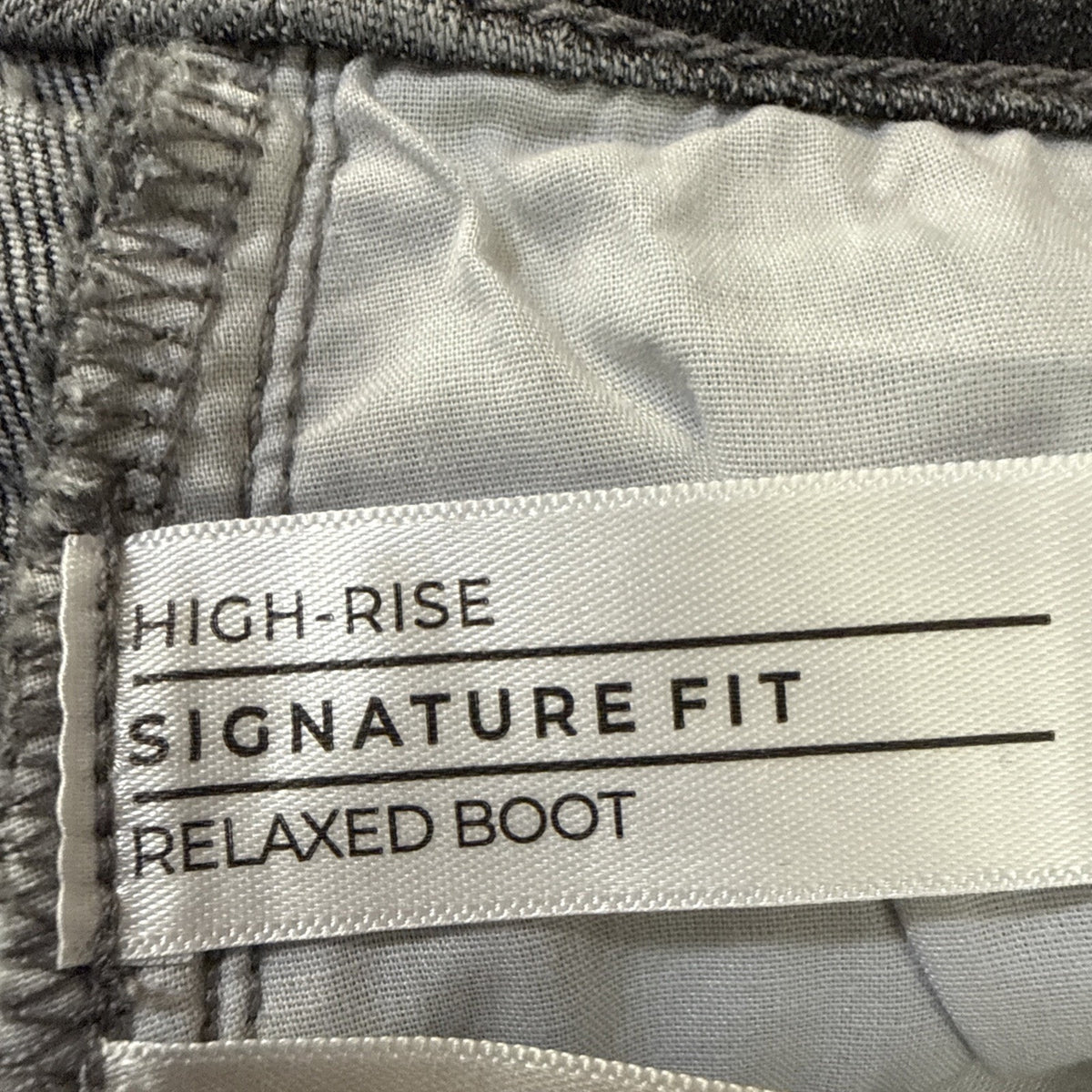 Lane Bryant Signature Fit Relaxed Boot Jeans High Rise Faded Black Size 34/36