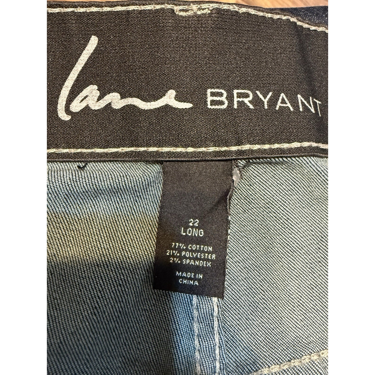 Lane Bryant Jeans Womens 22 Long Dark Wash Straight Leg Stretch Denim