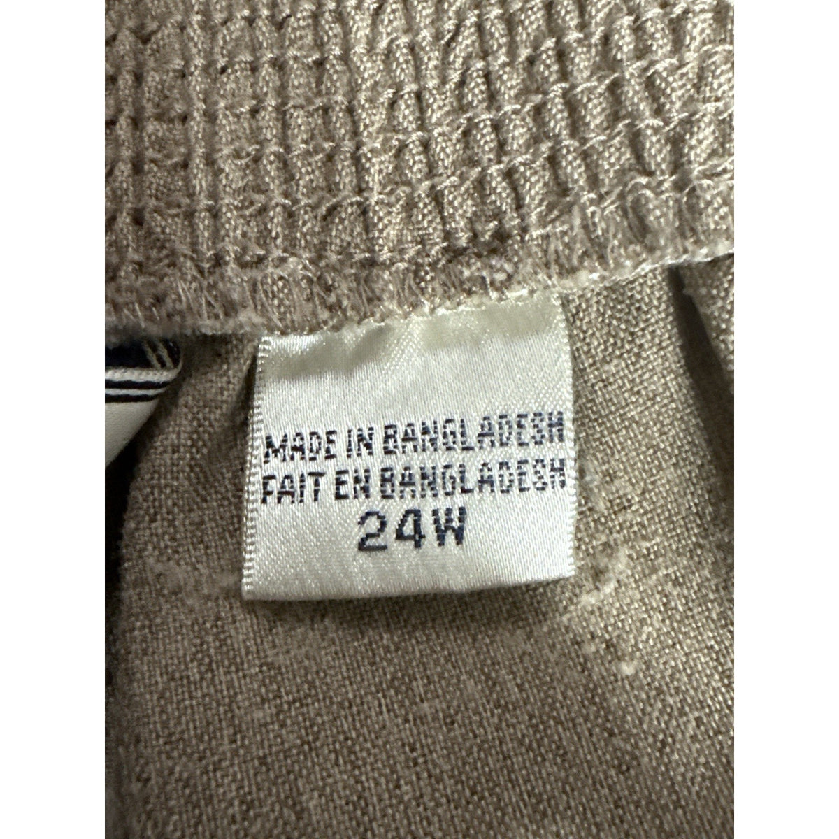 Allison Daley Women’s 24W Brown Pull On Pants Elastic Waist Pockets 29” Inseam