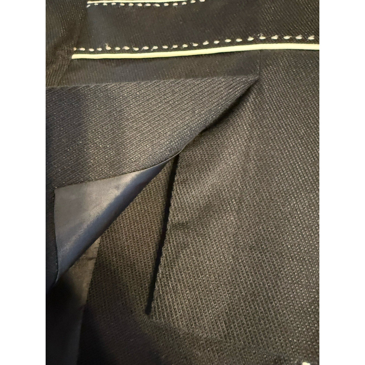 Ann Taylor Petites 10P Black Blazer White Contrast Trim Career Jacket 3 Button