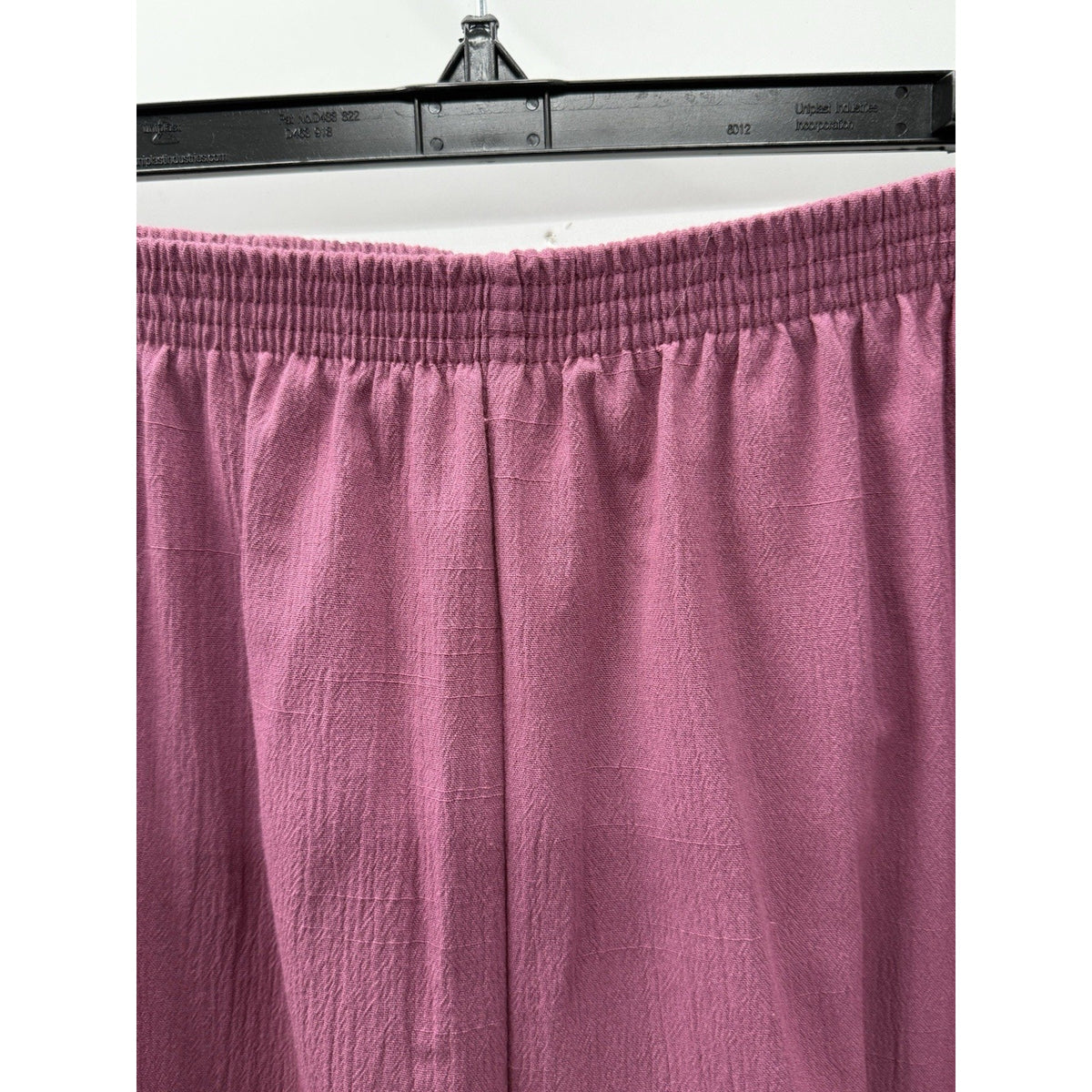 Alfred Dunner Women Pull On Pants Size 12 Pink Elastic Waist Straight Leg Casual