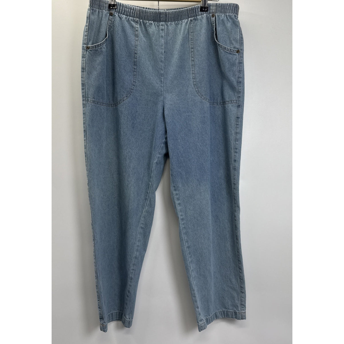 American SweetHeart Jeans Women’s Size Large Petite Pull On Elastic Waist