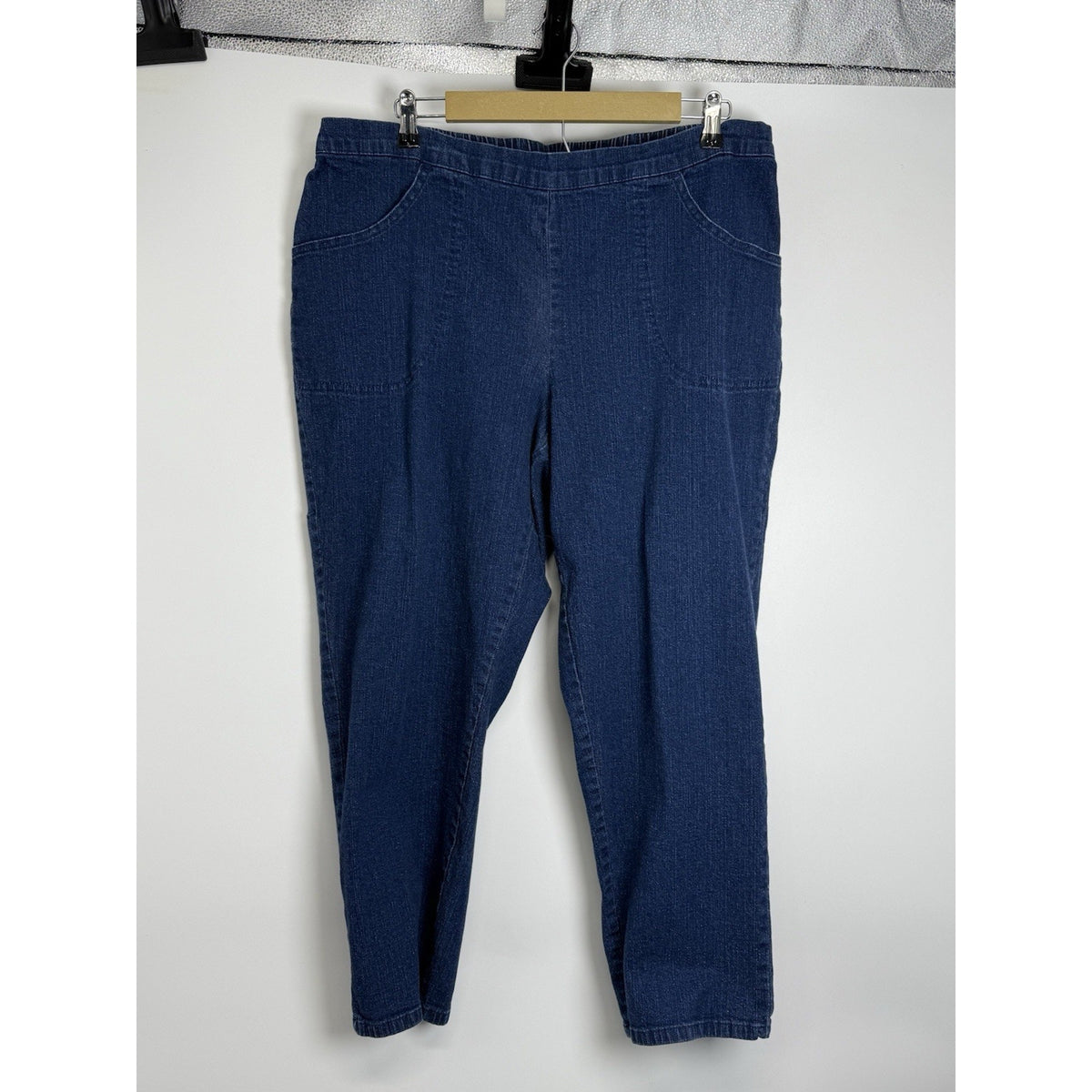 Woman Within Women’s-jeans Sz 24W Zip Front And Button Closure 100% Cotton GUC