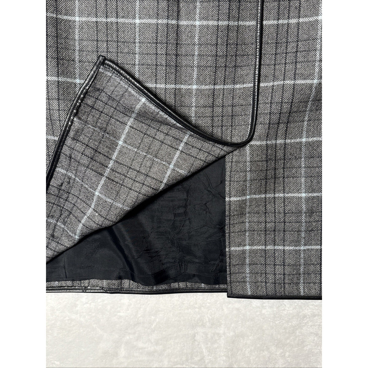 WOMEN’S BANANA REPUBLIC GRAY PLAID WOOL PENCIL SKIRT SZ 6