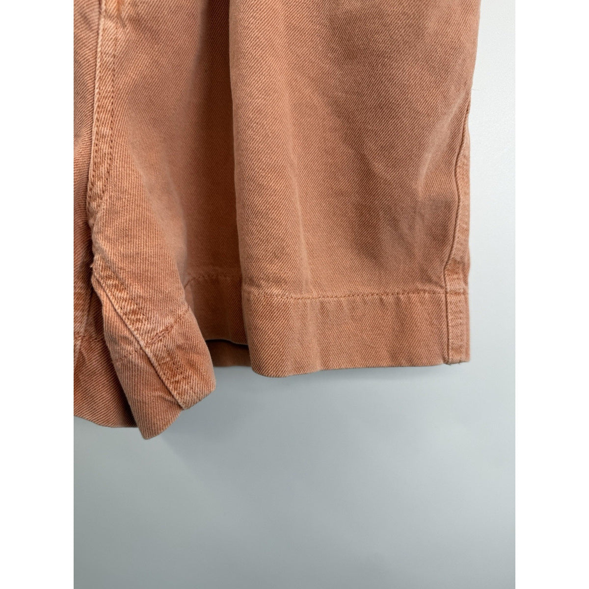 Forever 21 Paperbag Waist Denim Shorts Women US 26 Sz Small Peach High Rise Boho