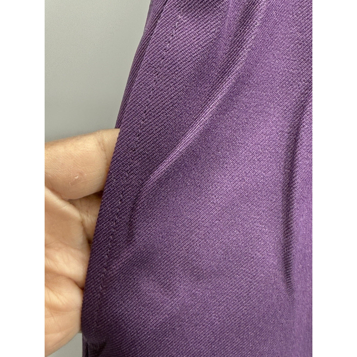 Bonworth Pants Women Size Large Purple Elastic Waist Pull On Pockets Polyester