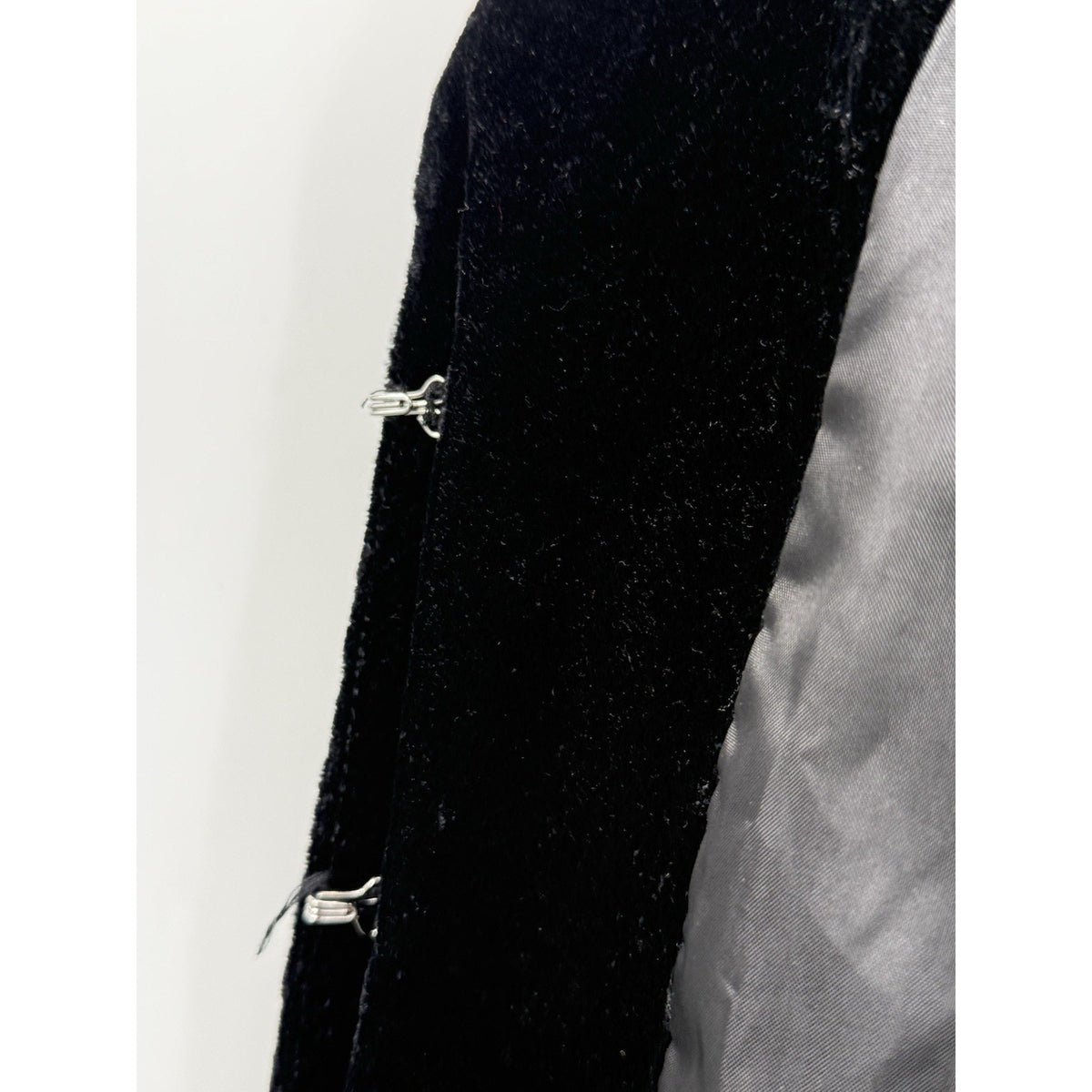 Apt 9 Black Velvet Embroidered Jacket Womens Cropped Gothic Romantic