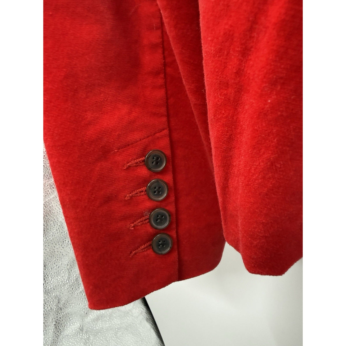 Charter Club Red Blazer Jacket Womens 12 Plaid Lined Preppy Holiday Career