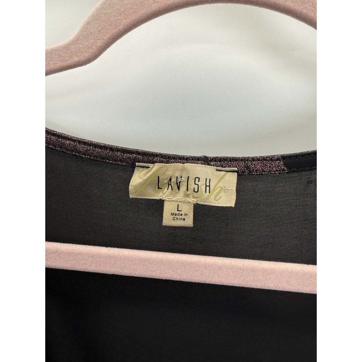 Lavish Metallic Plum Peplum Top L Puff Sleeve Smocked Y2K Party Blouse