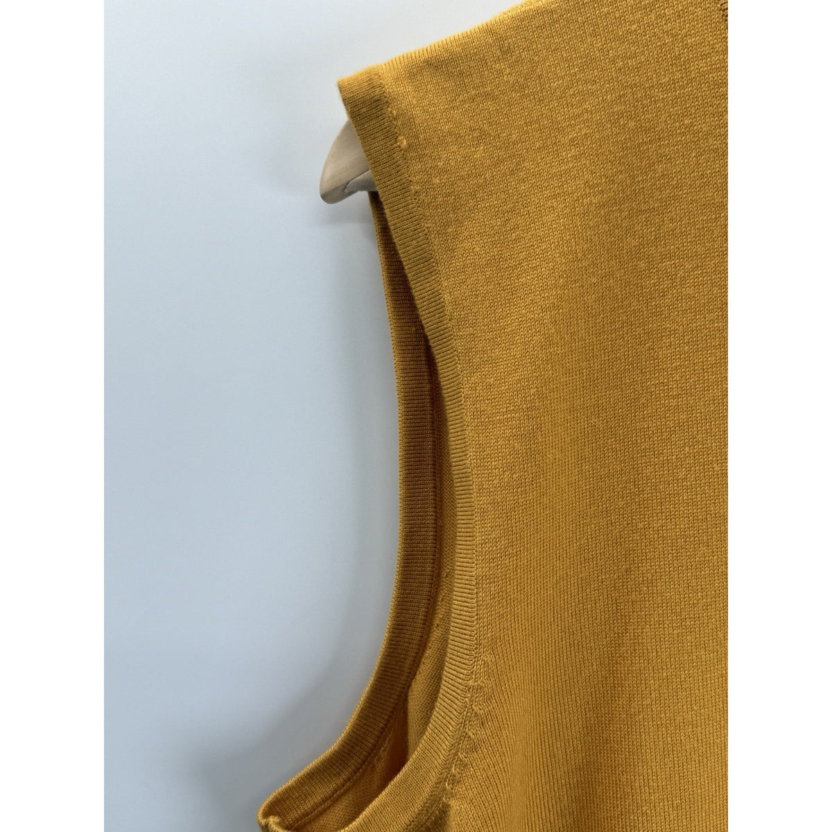 Cable & Gauge Mustard Sleeveless Turtleneck Sweater Top 1X Minimalist Soft Girl