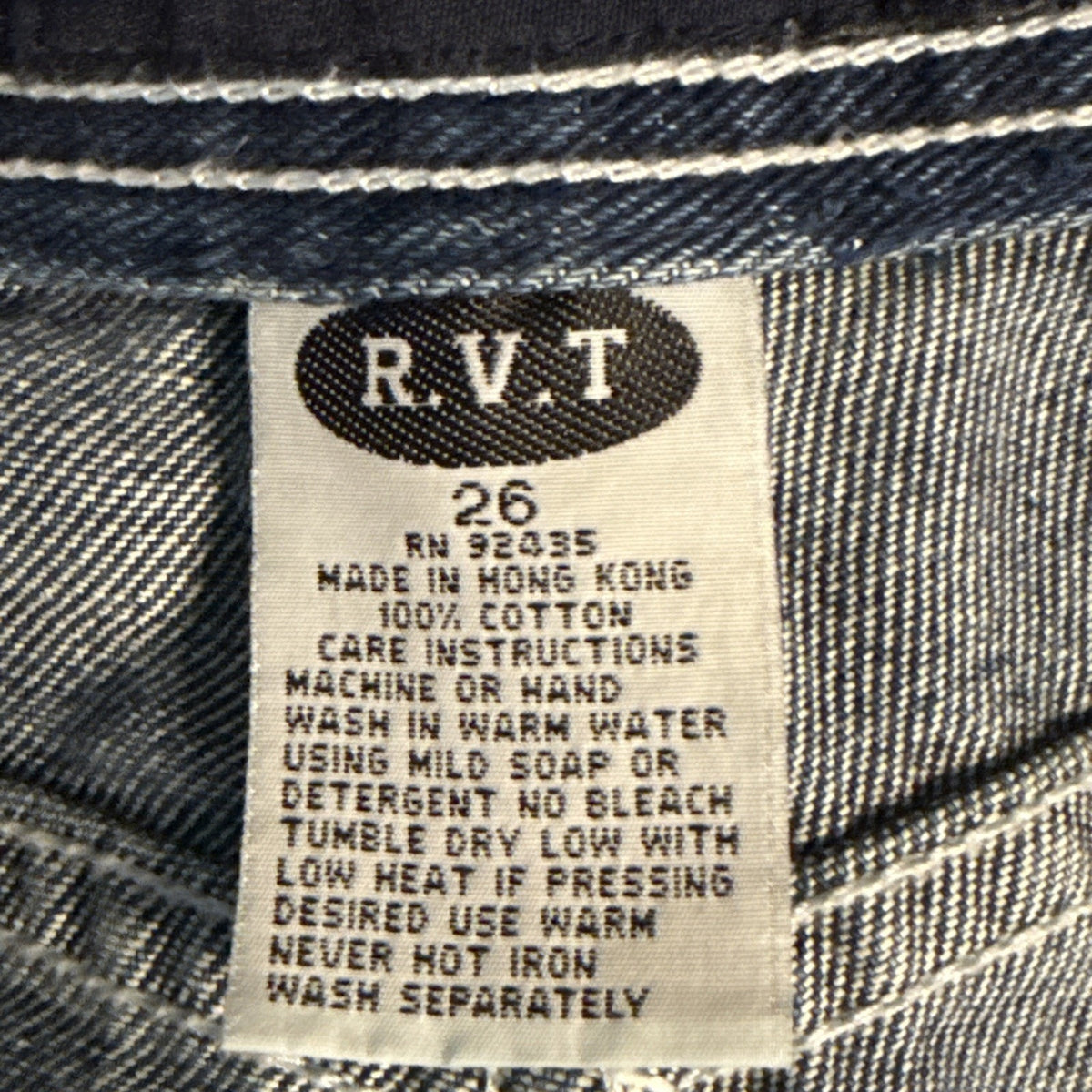 RVT Denim Shorts Womens 26 Blue Green Ombre Y2K Skater Baggy Cotton Jean Shorts
