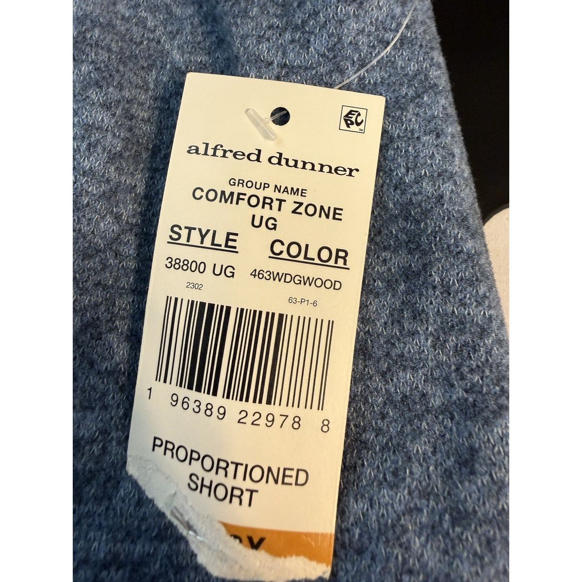 Alfred Dunner Woman Pants 3X Short NWT Classic Fit Comfort Waist Blue Stretch