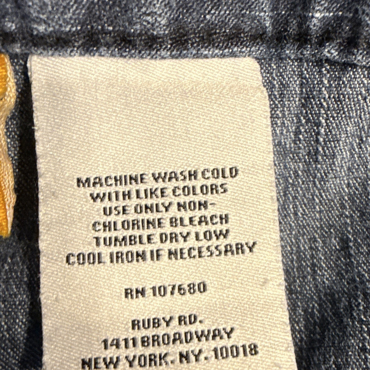 Ruby Rd. Women’s Petite 14P Blue Denim Pants Elastic Waist Straight Leg 27"