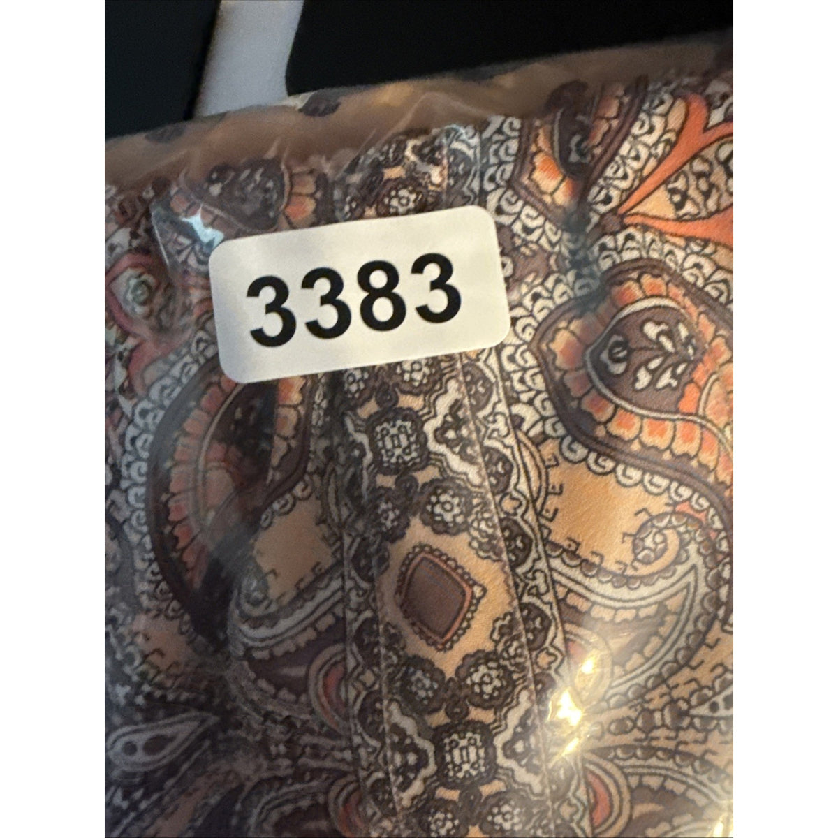 Luxology Boho Paisley Off Shoulder Dress Peach Smocked Festival Size 18