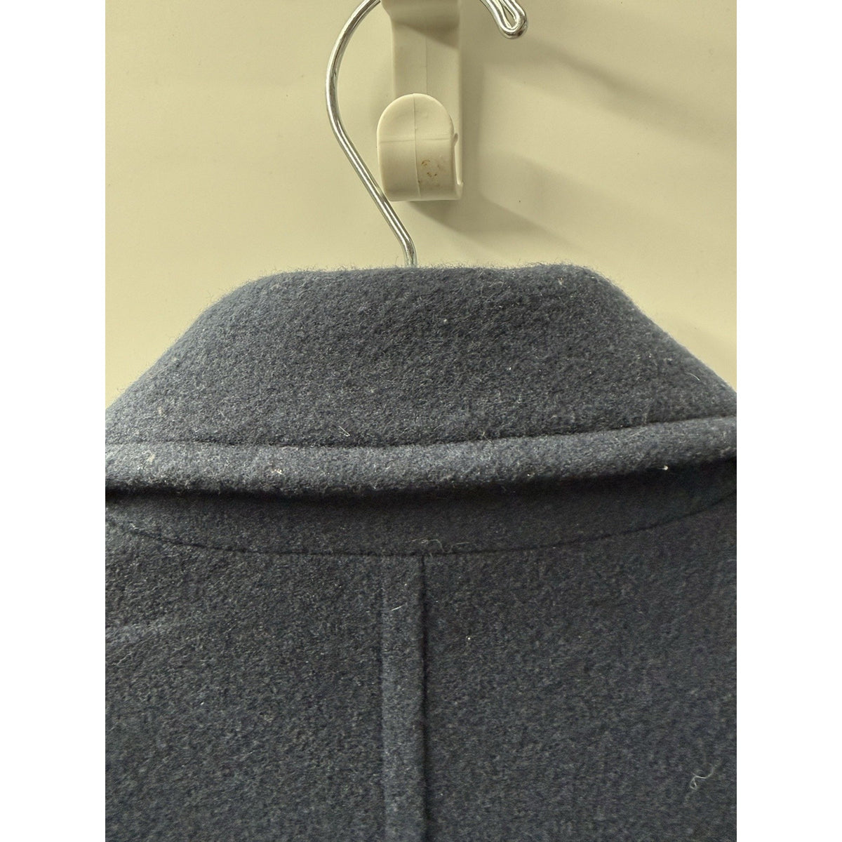 Old Navy Womens M Navy Blue Double Breasted Peacoat Jacket Belted Back 28”