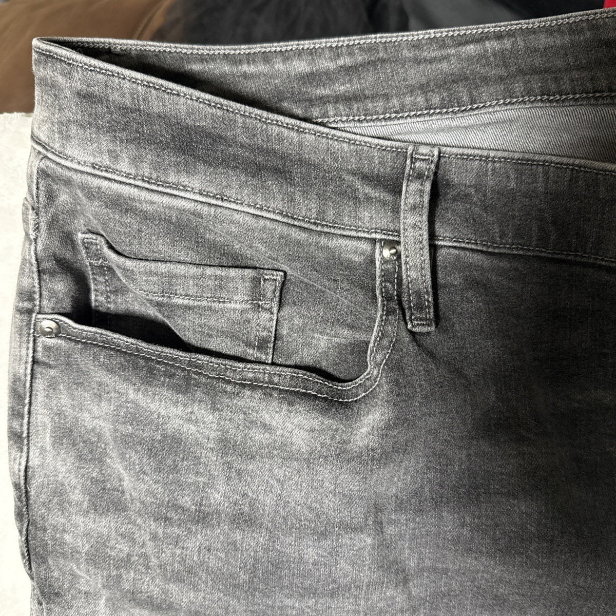 Lane Bryant Signature Fit Relaxed Boot Jeans High Rise Faded Black Size 34/36