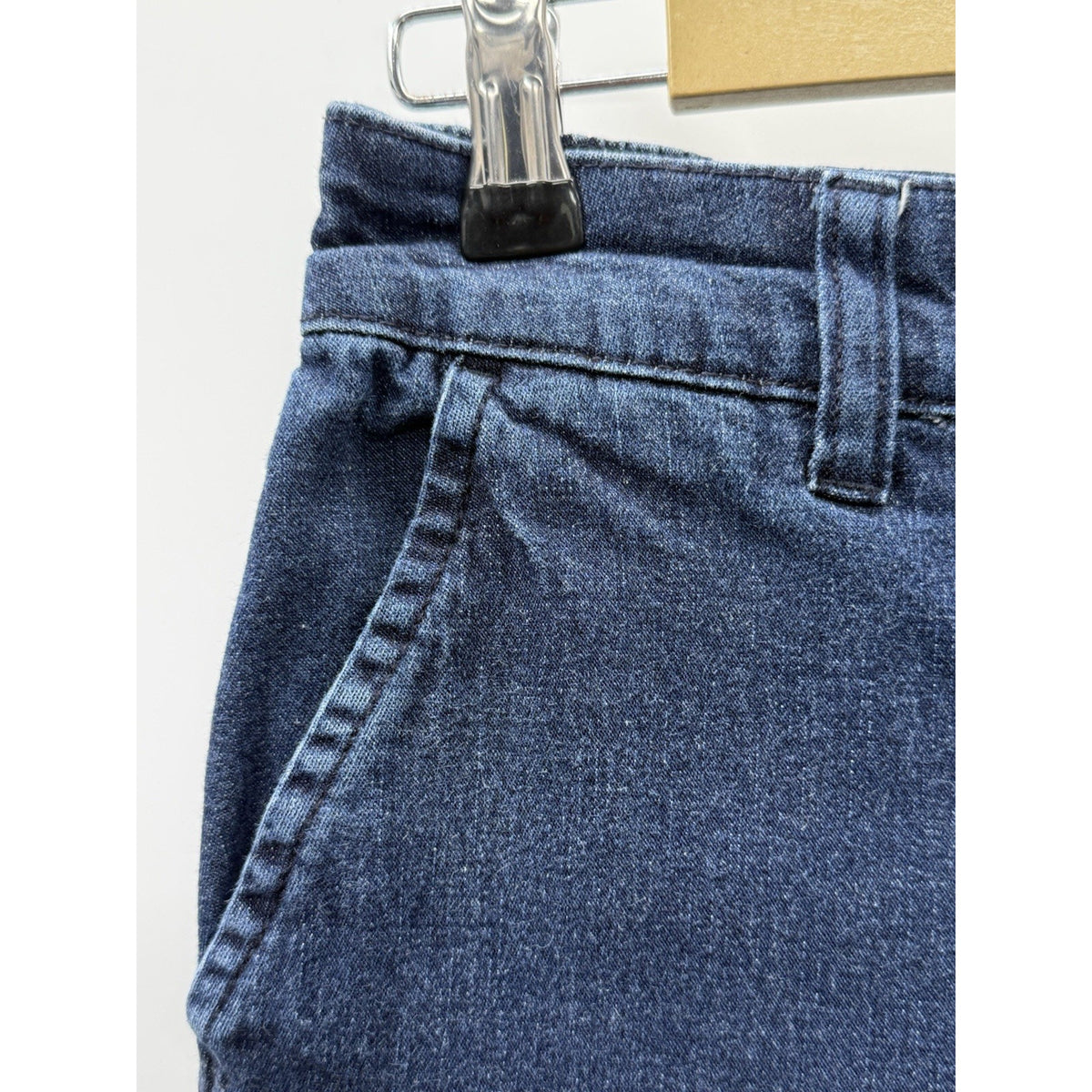 Karen Scott Denim Capri Jeans Womens 8P Petite Blue Stretch Casual Pockets