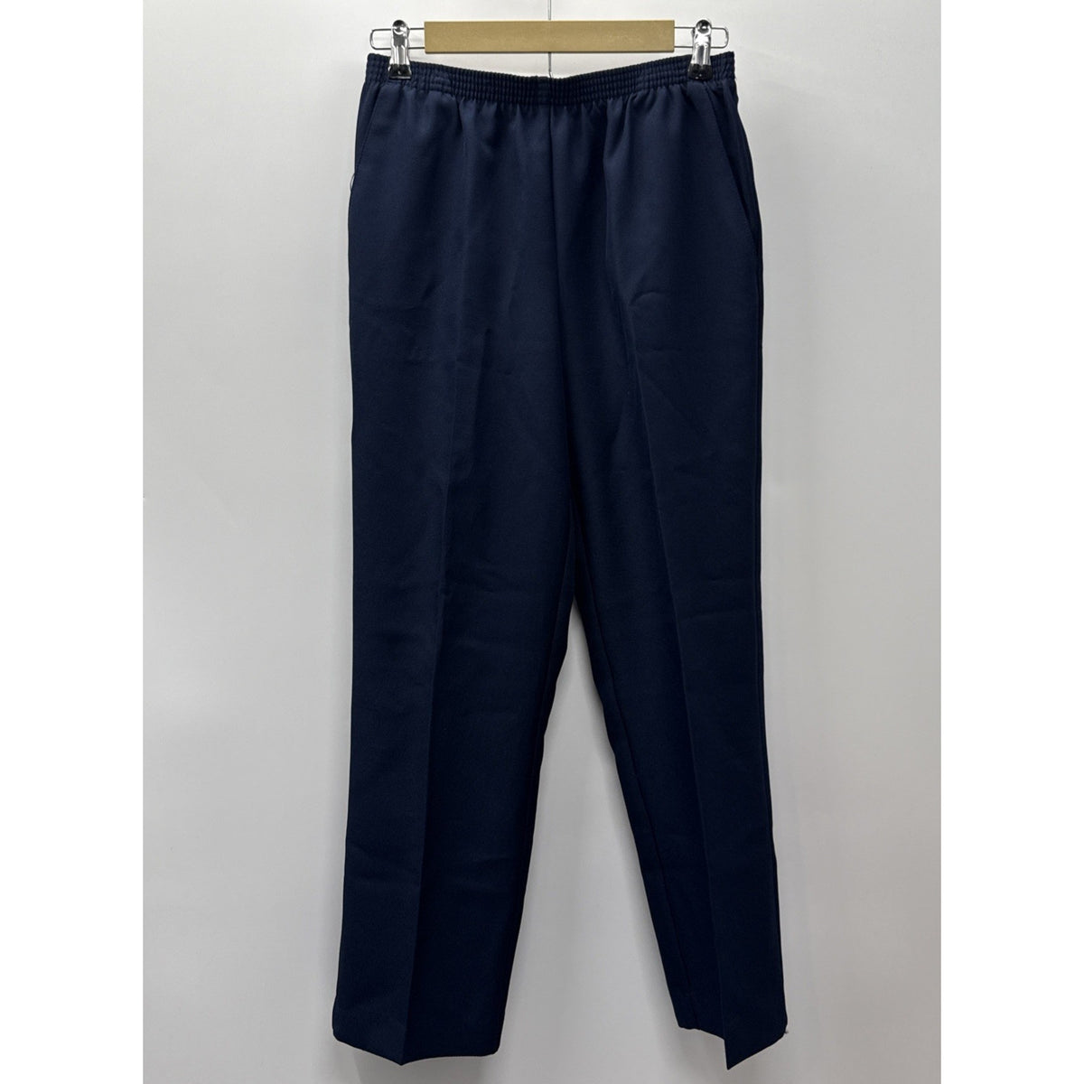 Alfred Dunner Dress Pants Womens 6P Blue Pull On Waist Straight Leg Petite
