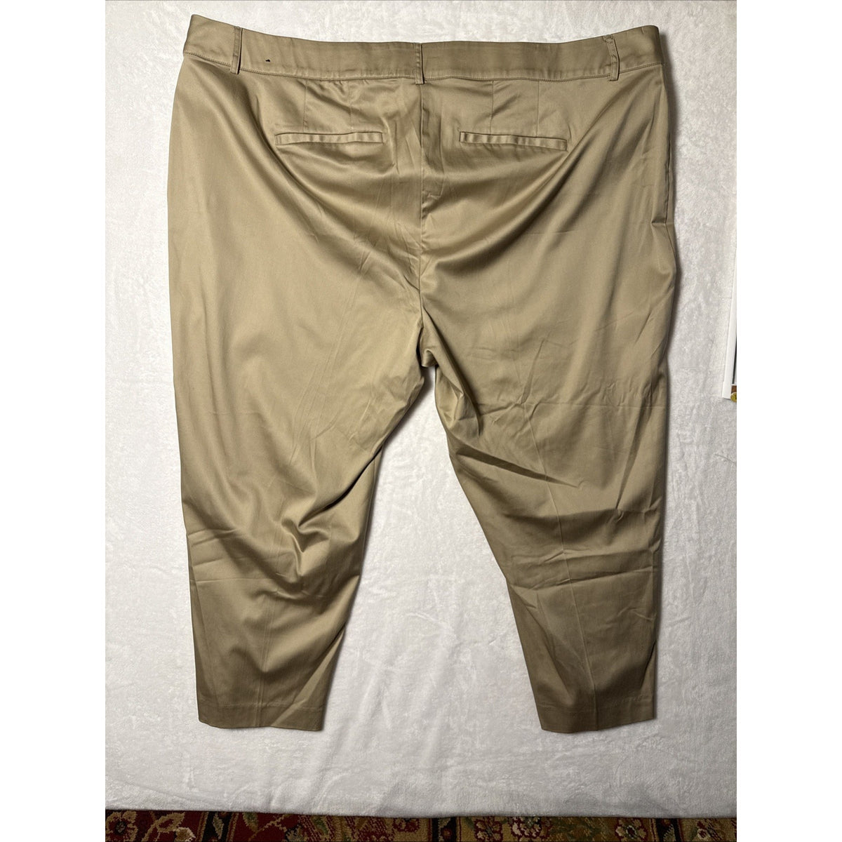Glamour X By Lane Bryant Women’s Plus Size 28 Ankle Pants Tan