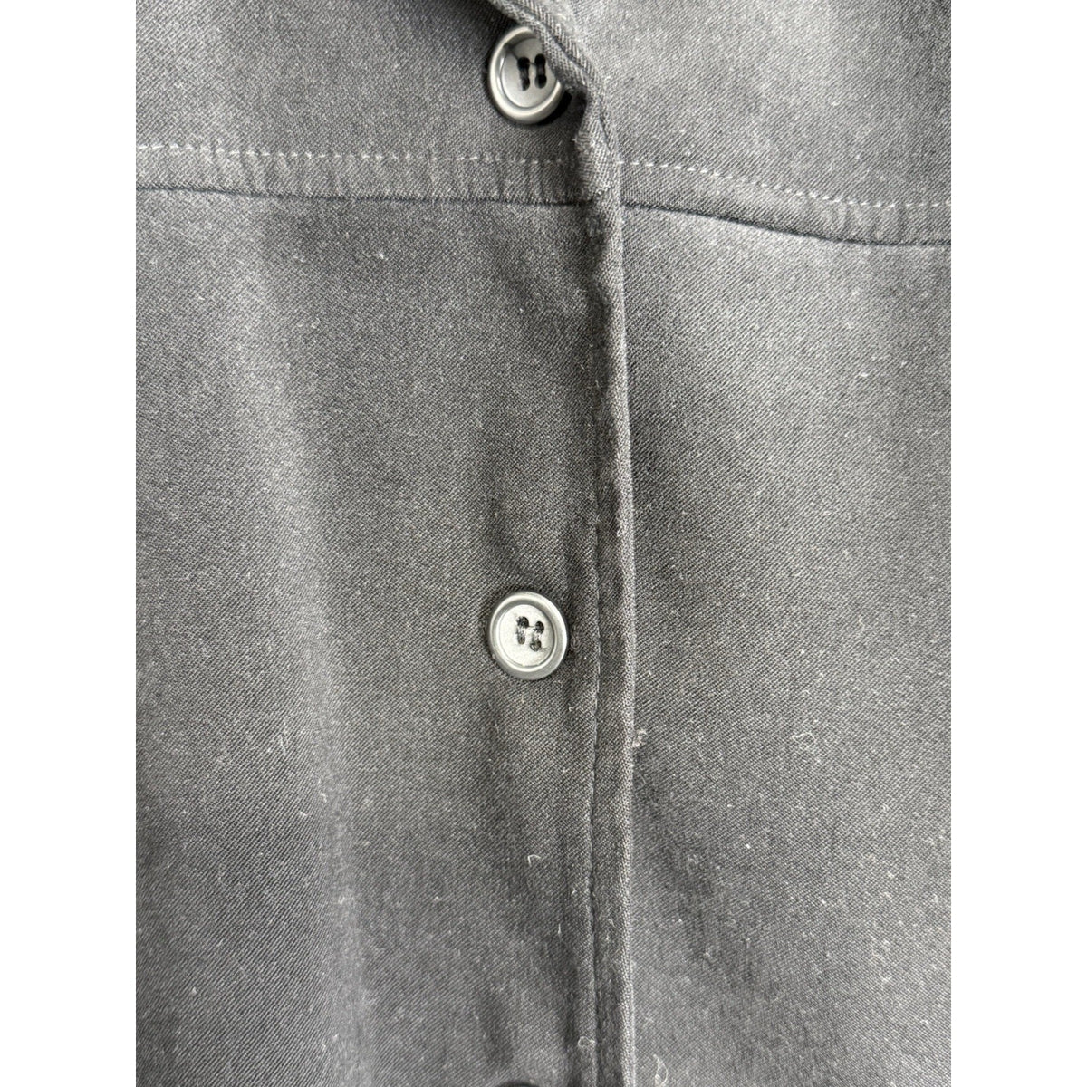 Requirements Black Button Front Long Sleeve Shirt/Jacket Size 14 Women