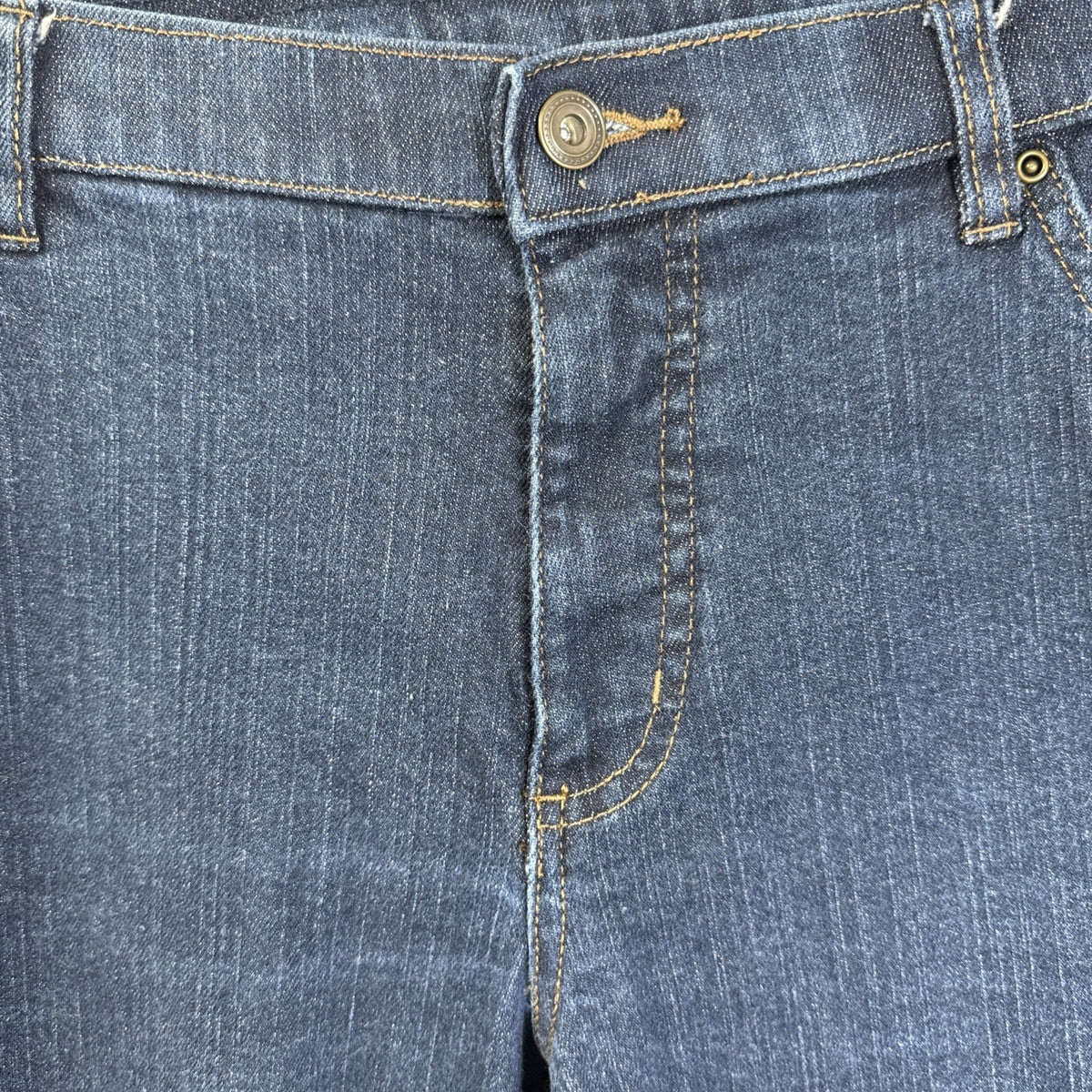 D& Co denim + company Crop Jeans Womens Size 18WP 5 pocket Zip button closure