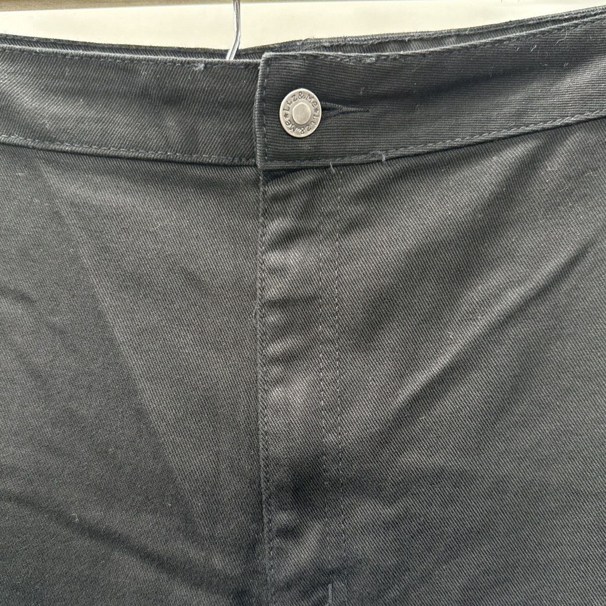 Liz & Me Signature Woman's Black Jeans 26W Red Triangle 8 Average Five Pocket