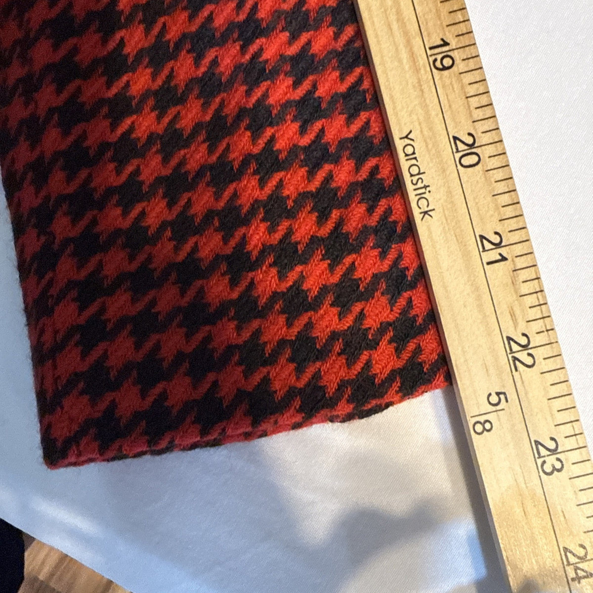 D’ANELLO New York Women’s Size 8 Red Black Houndstooth Wool Blazer Jacket