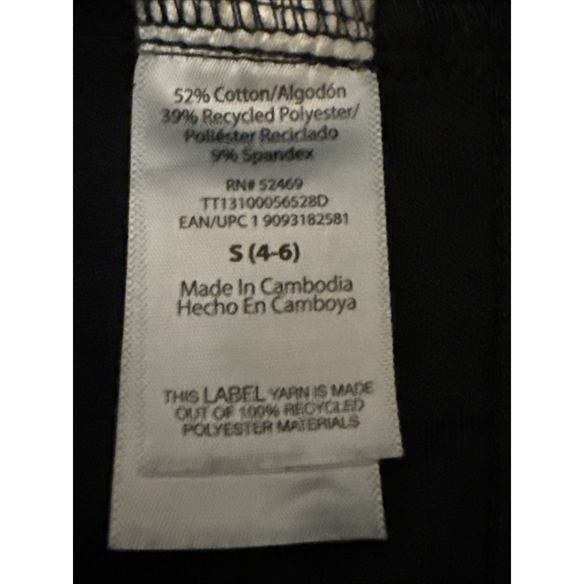 Time & Tru Blue Jeans Pull On High Rise Stretch Fitted Sz S(4-6) Womens