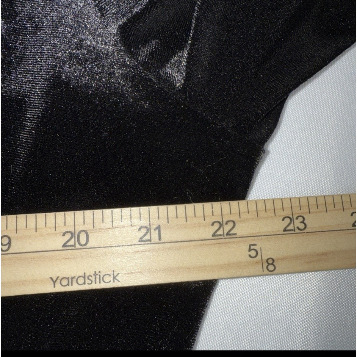 Womens Plus Sz XL Dress Black Velvet Long Sleeves Knee Length V Neck Old Navy